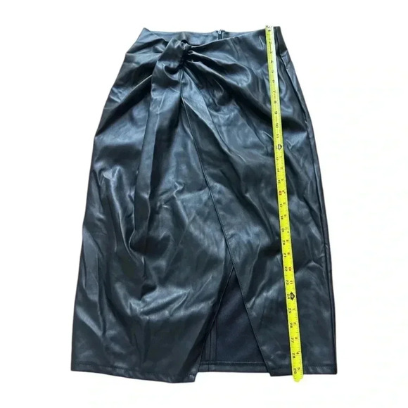 Open Edit Wrap Front Faux Leather Skirt size medium Sz Medium - Picture 7 of 7